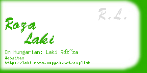roza laki business card